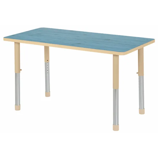 Aurum Spaces - Rectangle Table - 120 x 60 cm - Blue - 57-79.5 cm - Modern Teaching Aids NZ