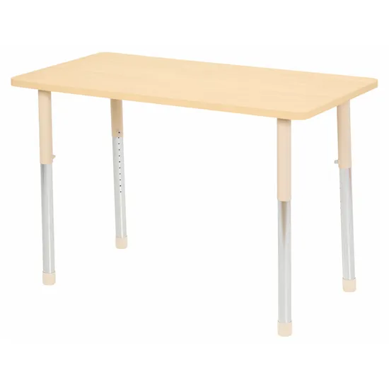 Aurum Spaces - Rectangle Table - 120 x 60 cm - Natural - 57-79.5 cm - Modern Teaching Aids NZ