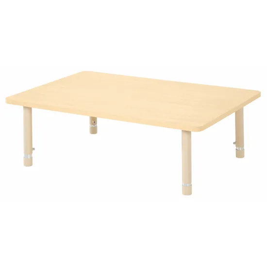 Aurum Spaces - Rectangle Table - 120 x 80 cm - Natural - 39-61.5 cm - Modern Teaching Aids NZ