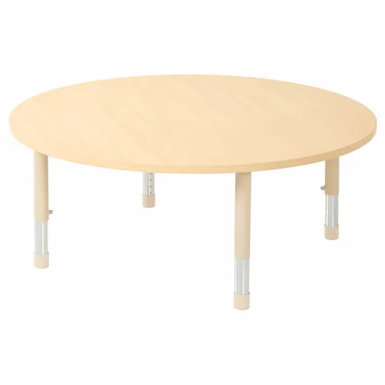 Aurum Spaces - Round Table - 120 cm - Natural - 39-61.5 cm - Modern Teaching Aids NZ
