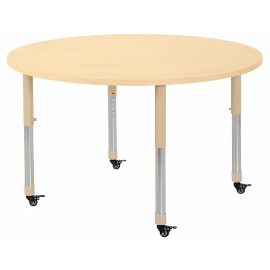 Aurum Spaces - Round Table - 120 cm - Natural - 57-79.5 cm - Modern Teaching Aids NZ