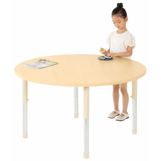 Aurum Spaces - Round Table - 120 cm - Natural - 57-79.5 cm - Modern Teaching Aids NZ