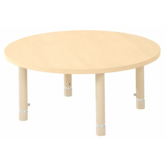 Aurum Spaces - Round Table - 85 cm - Natural - 39-61.5 cm - Modern Teaching Aids NZ