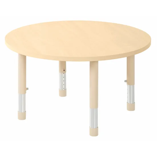 Aurum Spaces - Round Table - 85 cm - Natural - 39-61.5 cm - Modern Teaching Aids NZ