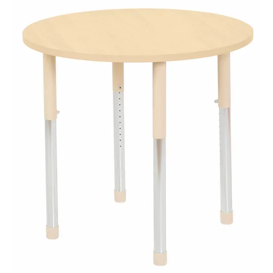 Aurum Spaces - Round Table - 85 cm - Natural - 57-79.5 cm - Modern Teaching Aids NZ