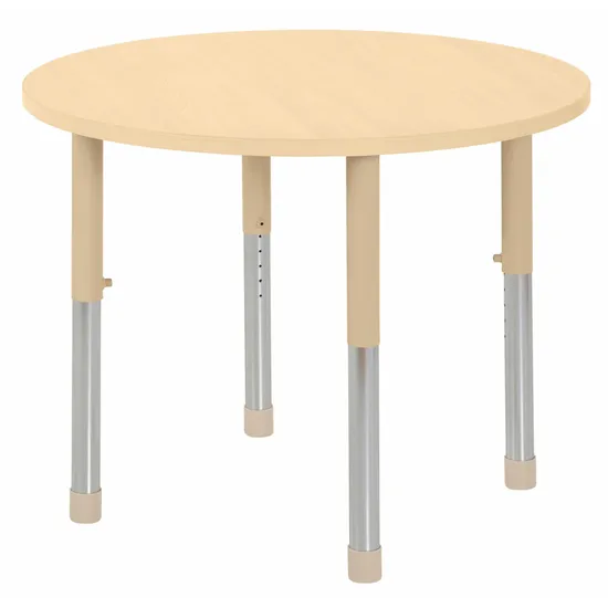 Aurum Spaces - Round Table - 85 cm - Natural - 57-79.5 cm - Modern Teaching Aids NZ