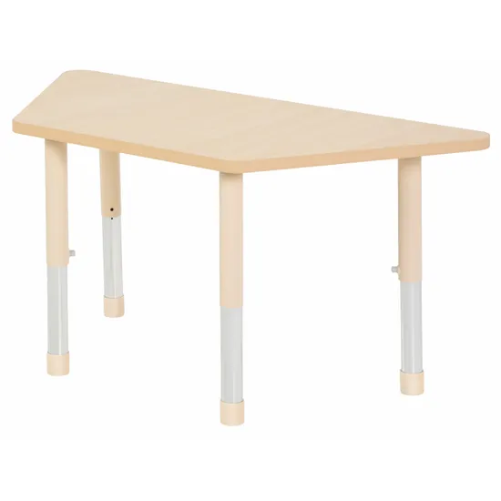Aurum Spaces - Trapezoidal Table - 120 x 50 cm - Natural - 57-79.5 cm - Modern Teaching Aids NZ
