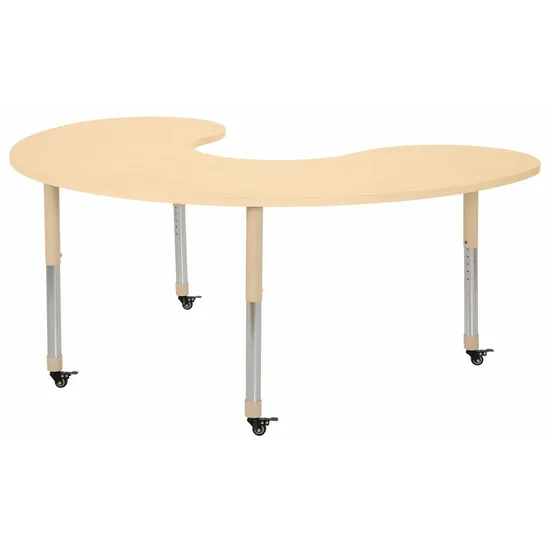 Aurum Spaces - Group Table - 180 x 120 cm - Natural - 57-79.5 cm - Modern Teaching Aids NZ