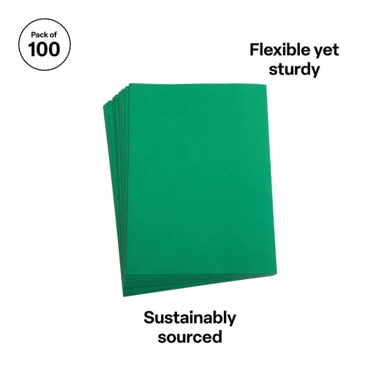 Green Cover Paper A4 120gsm - Pack of 100 - Modern Teaching Aids NZ