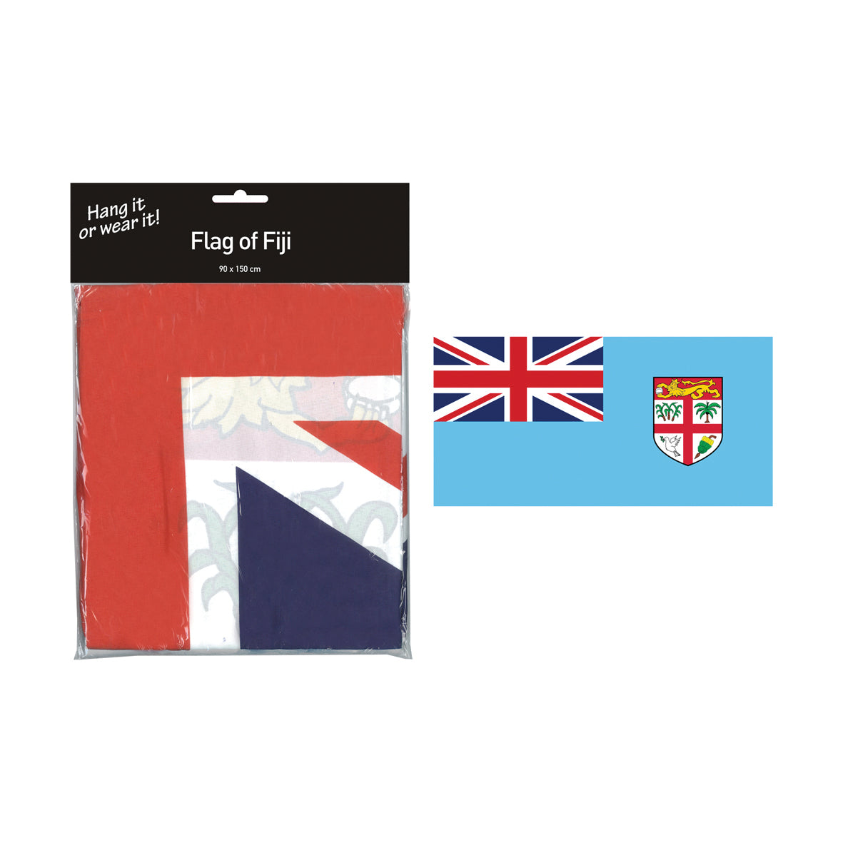Flag Fiji Hang or Wear It 90x1 - Modern Teaching Aids NZ
