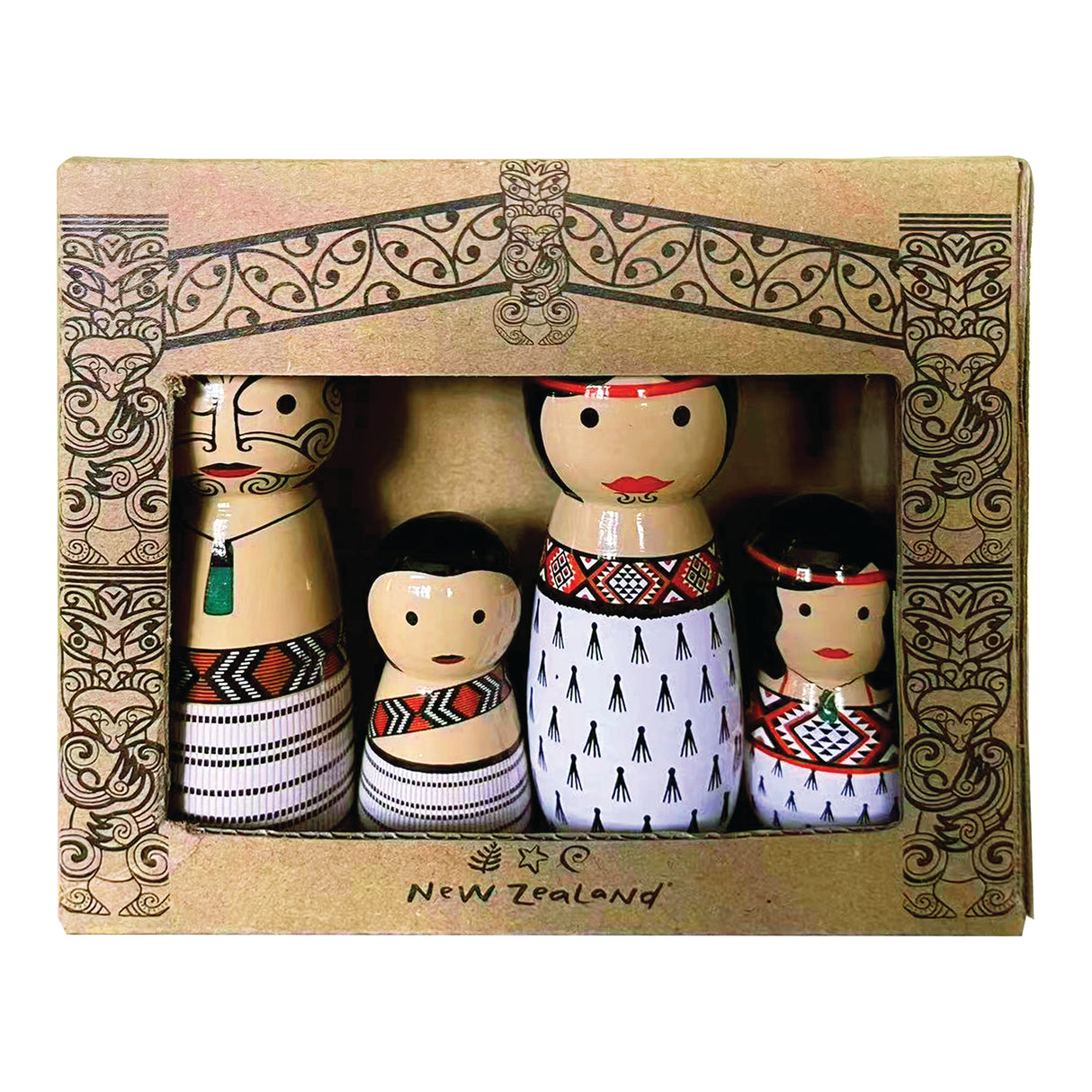Peg Doll Whanau 4pc - Modern Teaching Aids NZ
