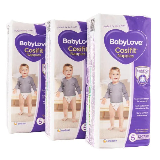 BabyLove Nappies - Walker, 12-17 kg, Pack of 84