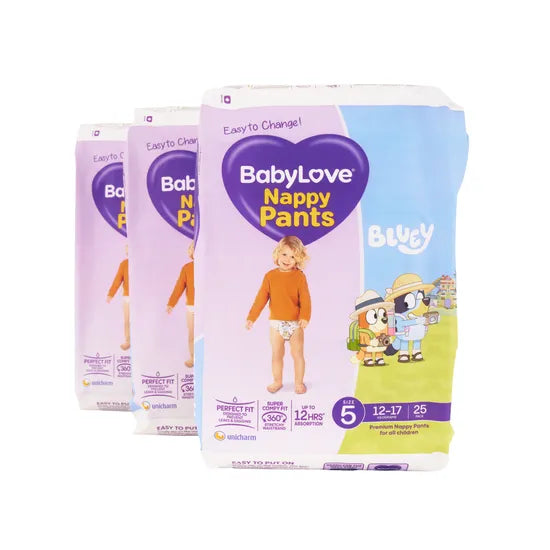 BabyLove Nappy Pants - 12-17 kg, Pack of 75