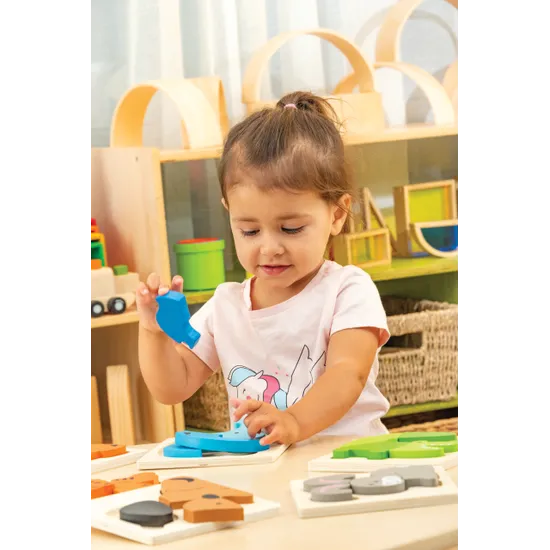 Discoveroo Chunky Puzzles - Animals Set of 6 - Modern Teaching Aids NZ