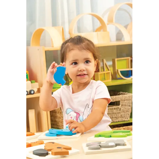 Discoveroo Chunky Puzzles - Animals Set of 6 - Modern Teaching Aids NZ