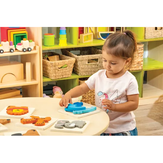 Discoveroo Chunky Puzzles - Animals Set of 6 - Modern Teaching Aids NZ