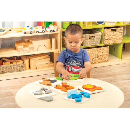 Discoveroo Chunky Puzzles - Animals Set of 6 - Modern Teaching Aids NZ