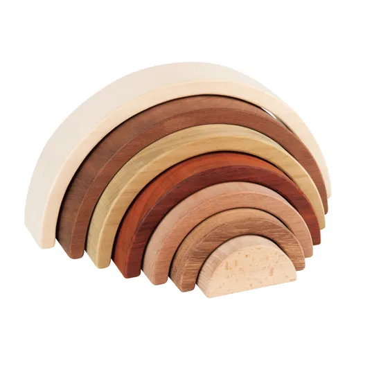 Large Wooden Rainbow Stack - Modern Teaching Aids NZ