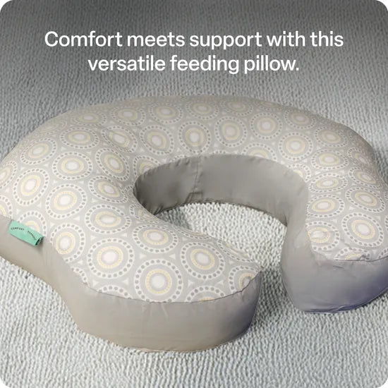 Mombo Feeding Pillow - Grey Circles - Modern Teaching Aids NZ