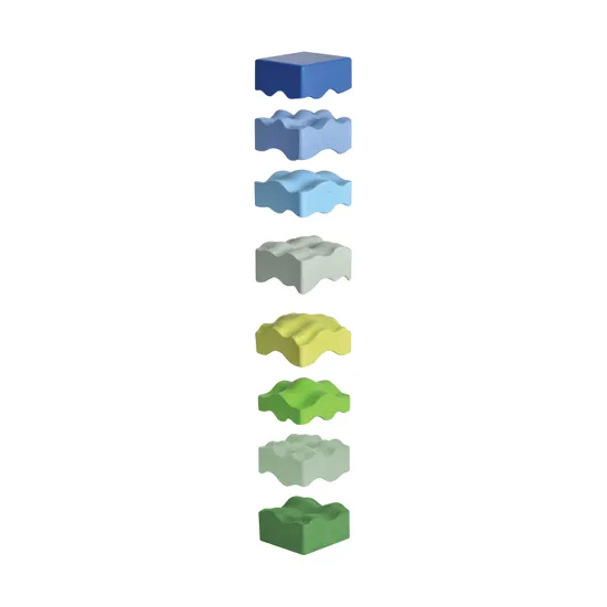 Rammed Tower - Blue - Modern Teaching Aids NZ