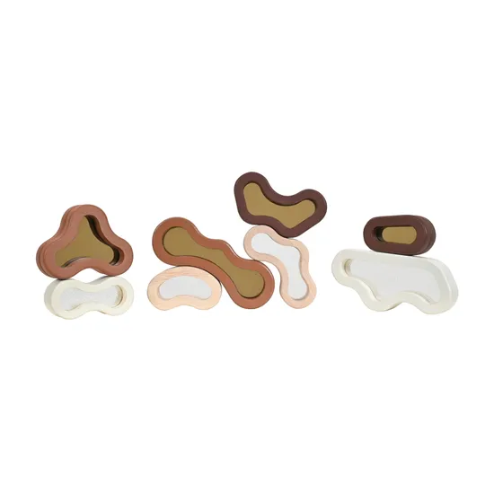 Organic Acrylic Block Set - Natural - Set of 8 - Modern Teaching Aids NZ