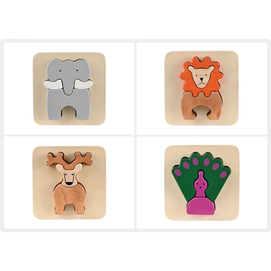 Animal Tray Puzzle Set of 4