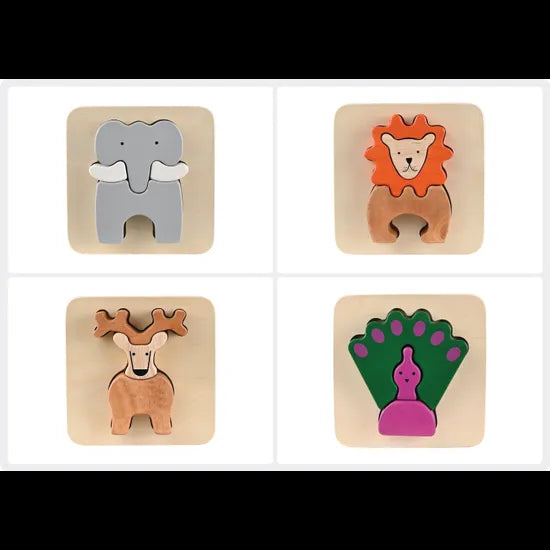 Animal Tray Puzzle Set of 4