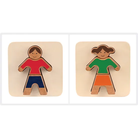 Girl & Boy Tray Puzzle Set of 2