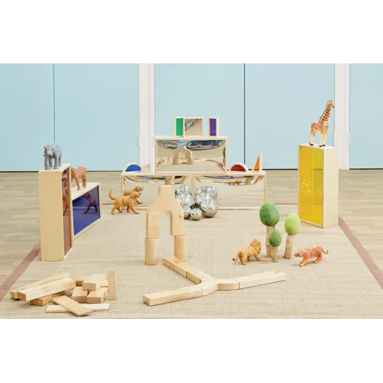 Natural Spaces - Large Wooden Block Double Set - 6 Pieces - Modern Teaching Aids NZ