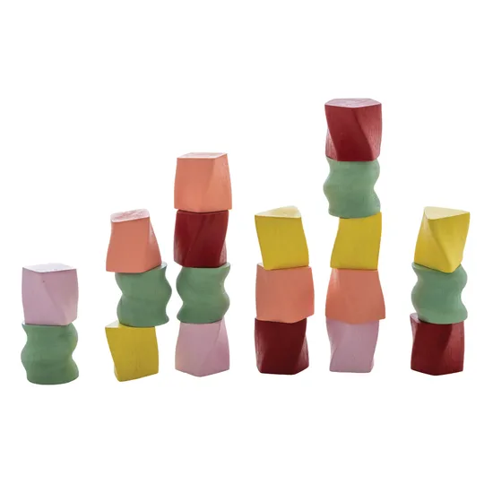 Teachables - Wooden Pastel Blocks - 40 pieces - Modern Teaching Aids NZ