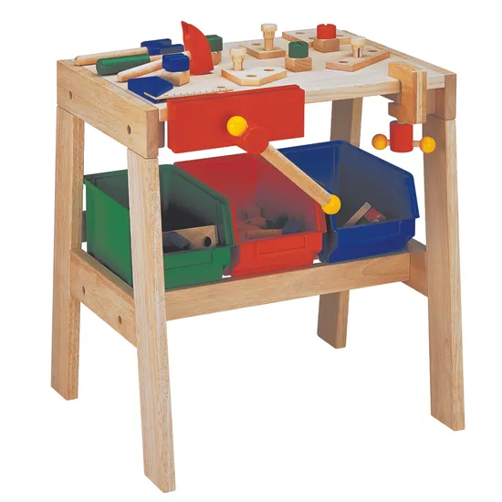 Workbench Solid Timber 49 (W) X 45 (D) X 54.5 (H) cm - Modern Teaching Aids NZ