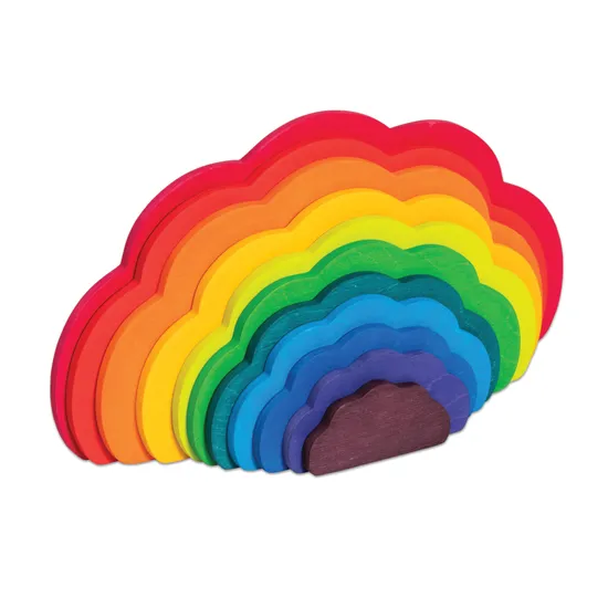 Rainbow Stacking Clouds 11 Pieces - Modern Teaching Aids NZ