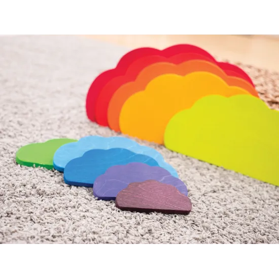 Rainbow Stacking Clouds 11 Pieces - Modern Teaching Aids NZ