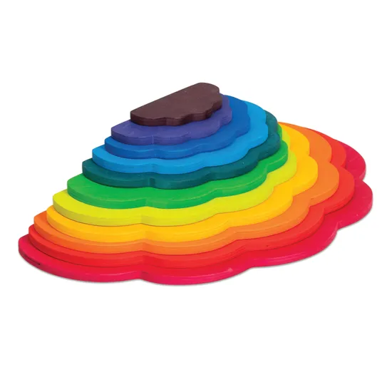 Rainbow Stacking Clouds 11 Pieces - Modern Teaching Aids NZ