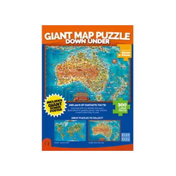 BOpal - Down Under Giant Map 300pc - Modern Teaching Aids NZ
