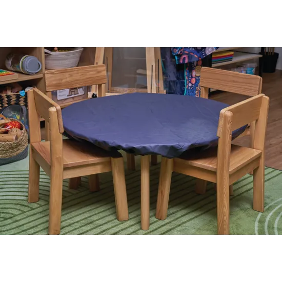 Navy Nylon Round Art Table Cloth - 120 cm - Modern Teaching Aids NZ