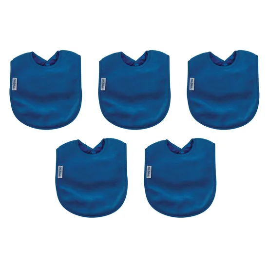 Large Waterproof Bib - Royal - 5 Pieces