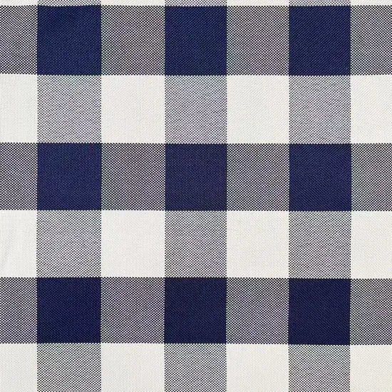 Tablecloth Gingham Blue - 120 cm, Round