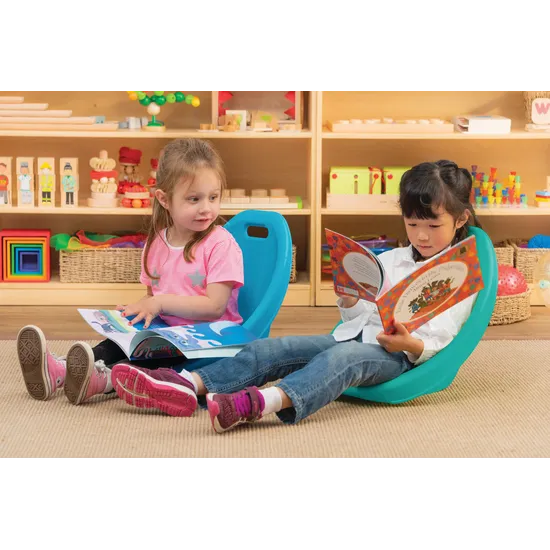 Pre-School Floor Chair Set of 4 Blue - Modern Teaching Aids NZ