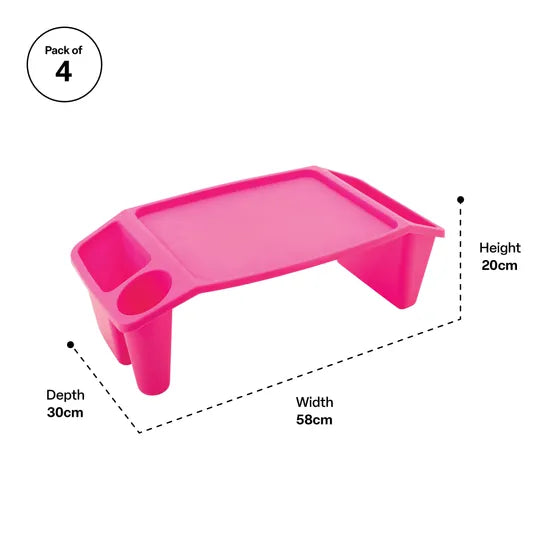 Lap Tray Assorted Pack of 4 - Modern Teaching Aids NZ