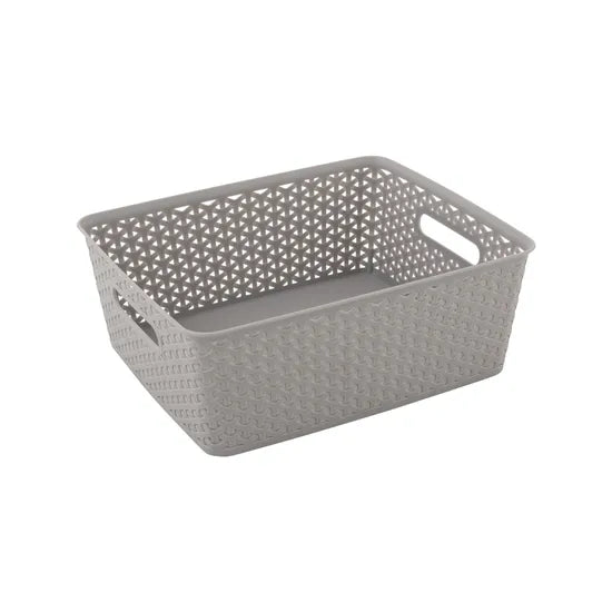 Storage Basket Knotted Medium Grey - Modern Teaching Aids NZ