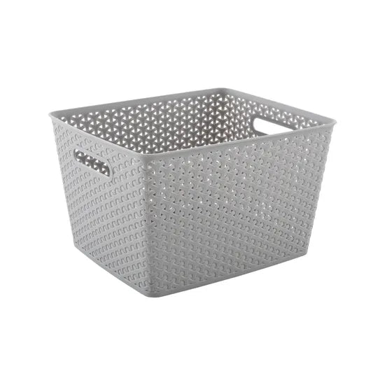 Storage Basket Knotted Large Grey - Modern Teaching Aids NZ