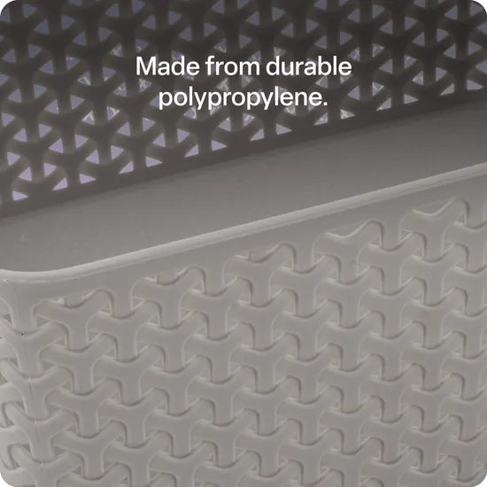 Storage Basket Knotted Large Grey - Modern Teaching Aids NZ