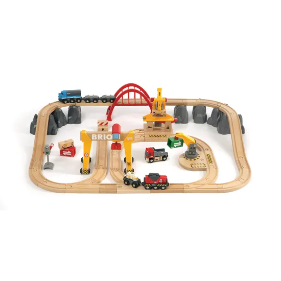 BRIO - Cargo Railway Deluxe Set 54 Pieces - Modern Teaching Aids NZ