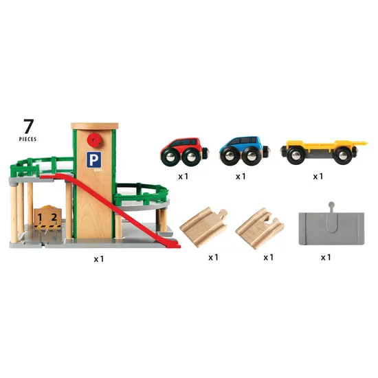 BRIO - Parking Garage 7 Pieces - Modern Teaching Aids NZ