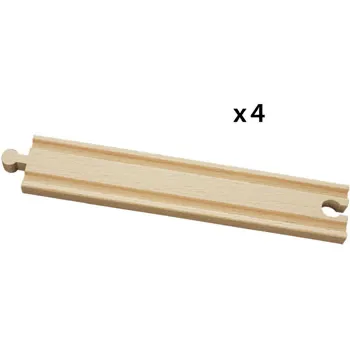 BRIO - Long Straight Tracks 4 pieces - Modern Teaching Aids NZ