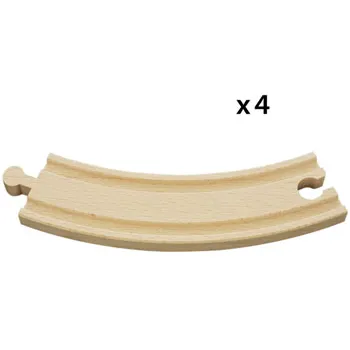 BRIO - Large Curved Tracks 4 pieces - Modern Teaching Aids NZ
