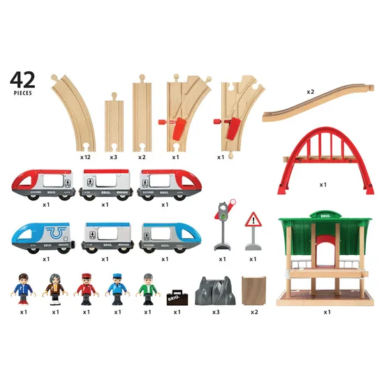 BRIO - Travel Switching Set 42 Pieces - Modern Teaching Aids NZ