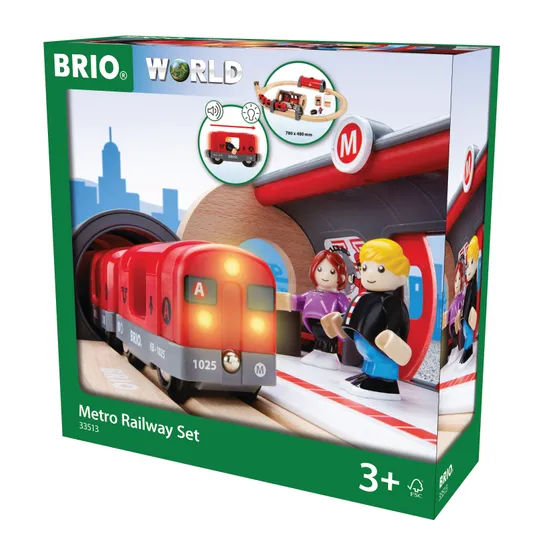 BRIO - Metro Railway Set 20 Pieces - Modern Teaching Aids NZ