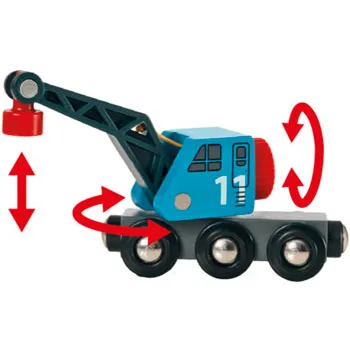 BRIO - Container & Crane Wagon 4 pieces - Modern Teaching Aids NZ